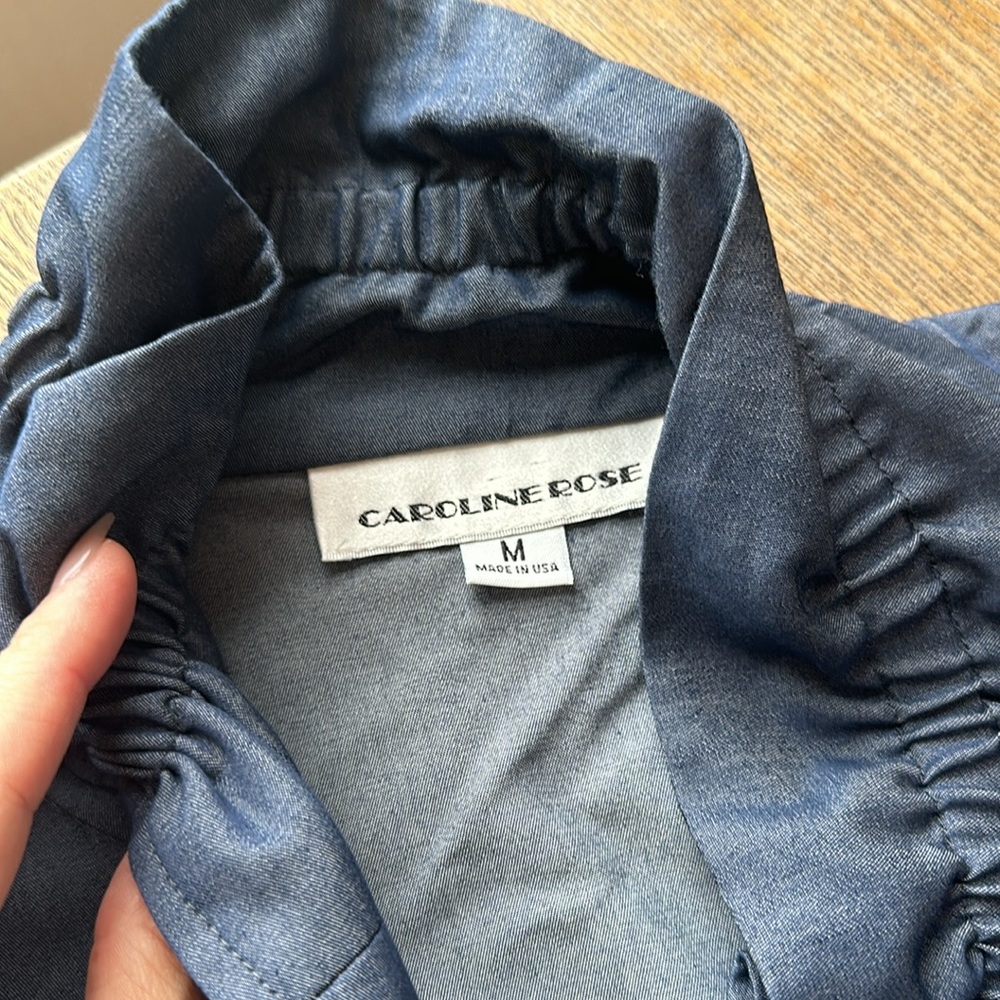 Caroline rose faux denim dress/tunic - Picture 3 of 4